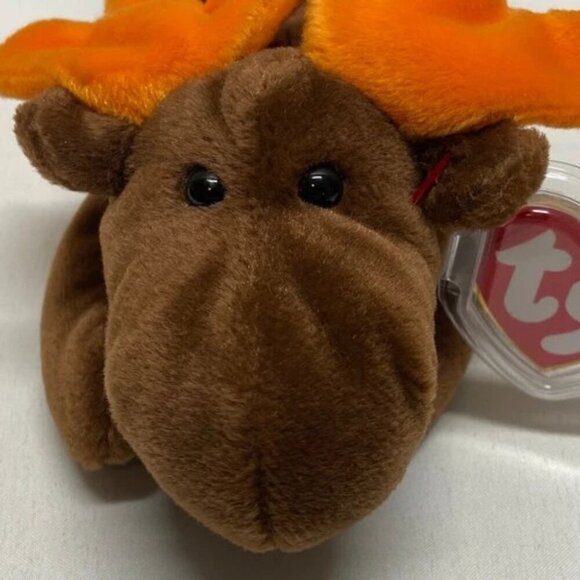 Ty Beanie Baby Original Chocolate 1993 Retired P .E. Pellets Error Red Stamp 205 - Picture 8 of 16